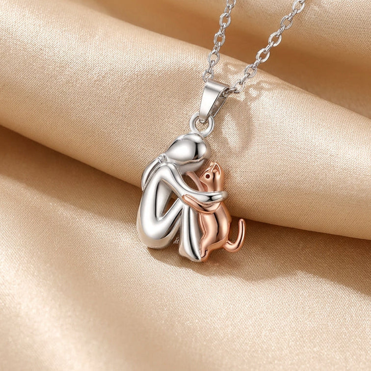 Kisu — "Forever in Your Heart" Cat Pendant Necklace