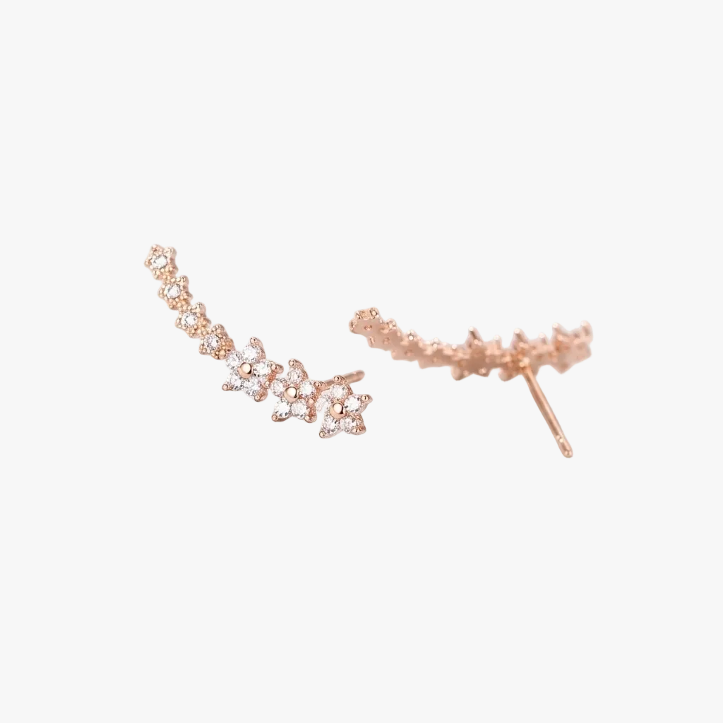 Gaja — Timeless Crystal Flower Earrings