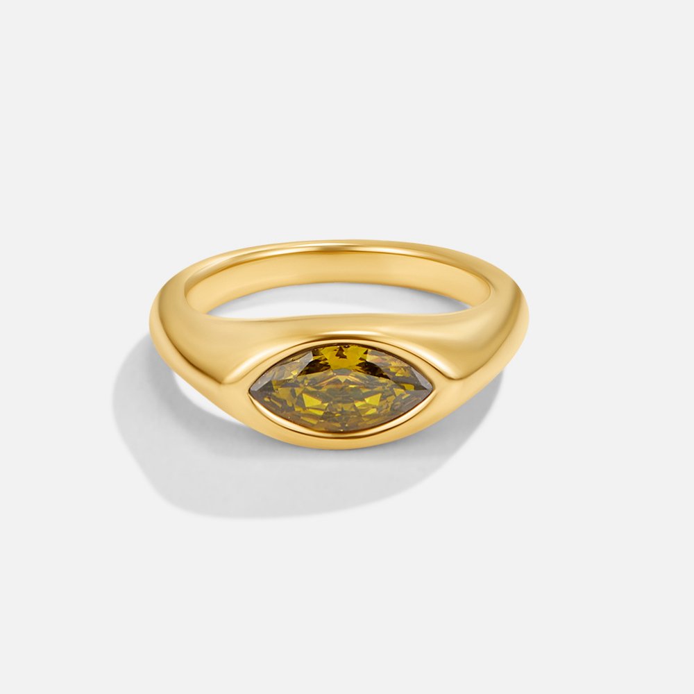 Ivana — Green Crystal Ring
