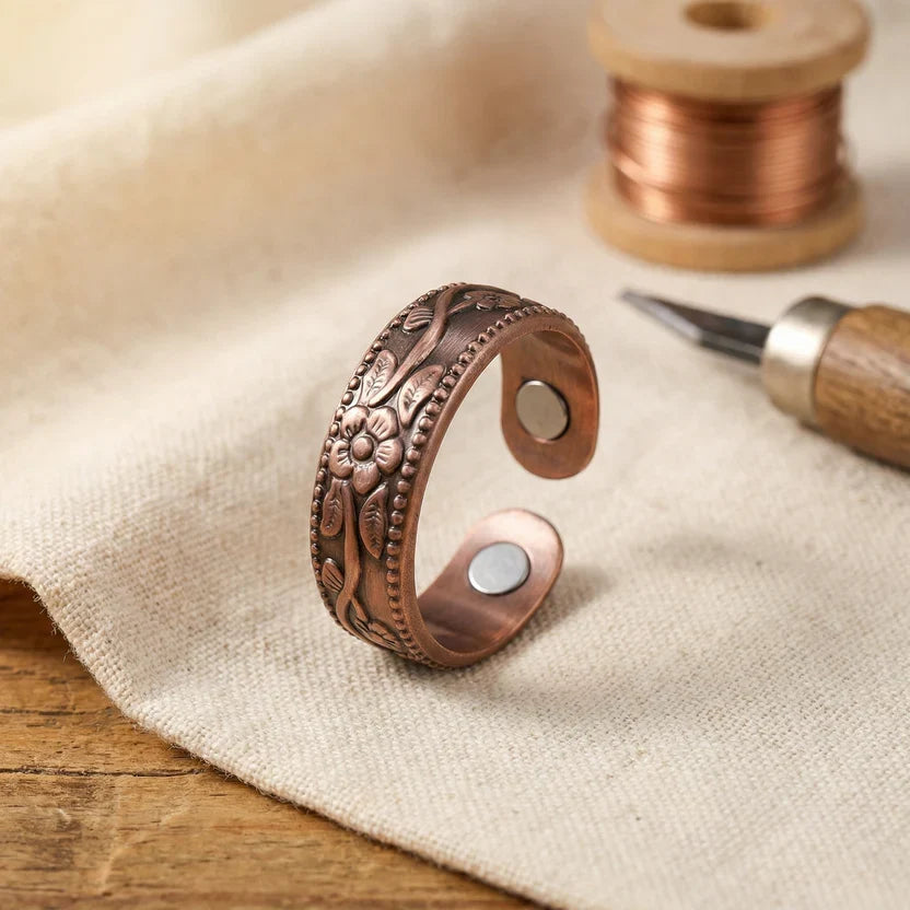 Vivienne — Copper Blossom Statement Ring