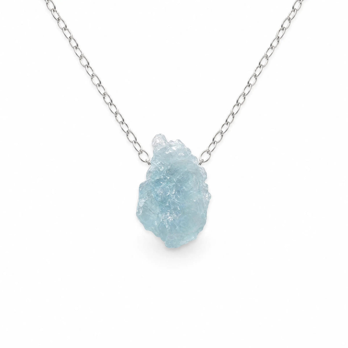Raffaella — Raw Blue Stone Pendant Necklace