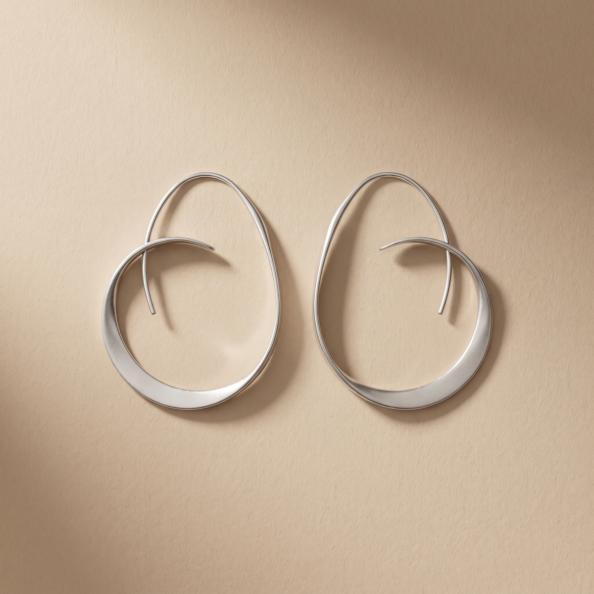 Bethan — Open Spiral Drop Earrings