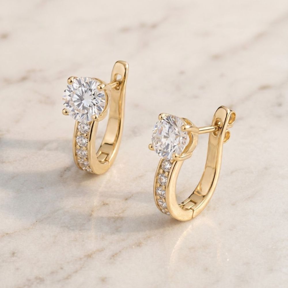 Aurora — Elegant Huggie Earrings