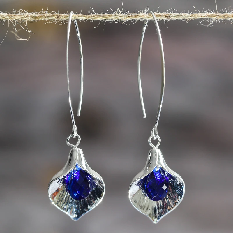 Celina — Azure Stone Silver Drops