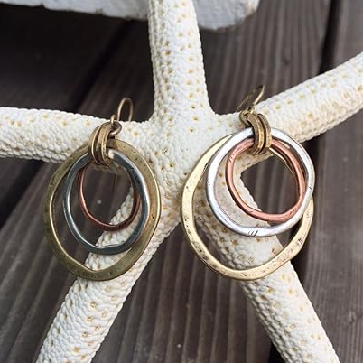 Alice — Vintage Gold and Silver Earrings