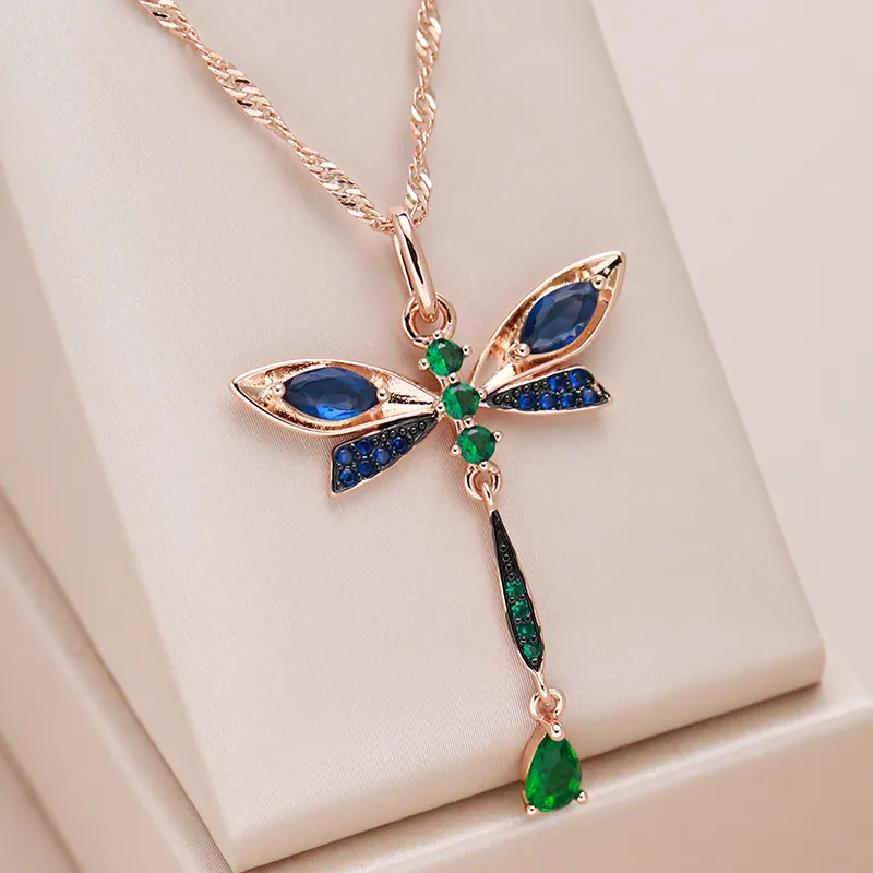 Celeste — Elegant Dragonfly Necklace
