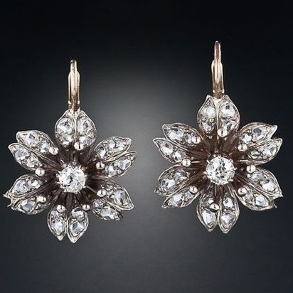 Bonnie — Vintage Blossom Crystal Earrings