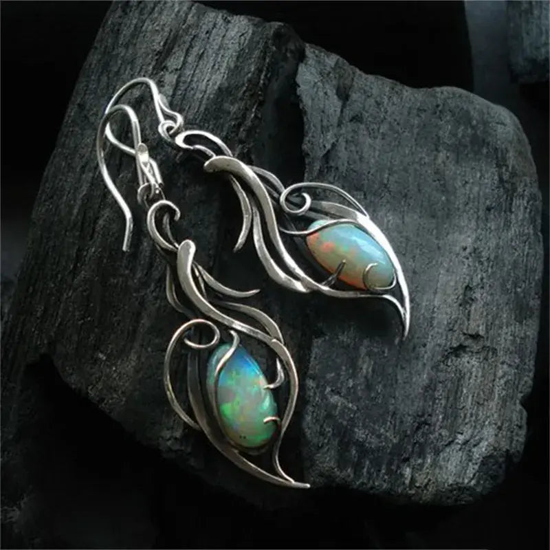 Opaline — Blue Opal Vine Silver Drops