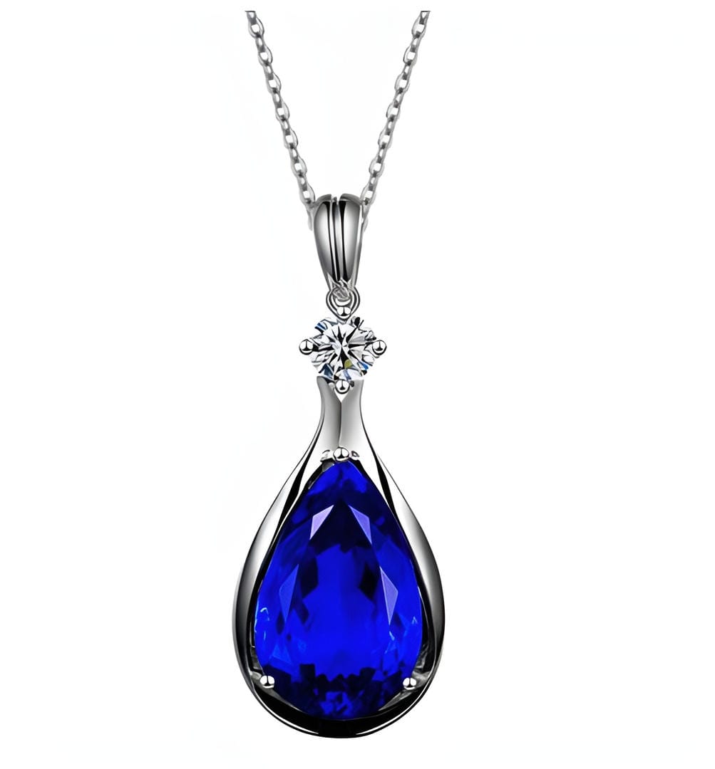 Rosalie — Sapphire Infinity Pendant Necklace