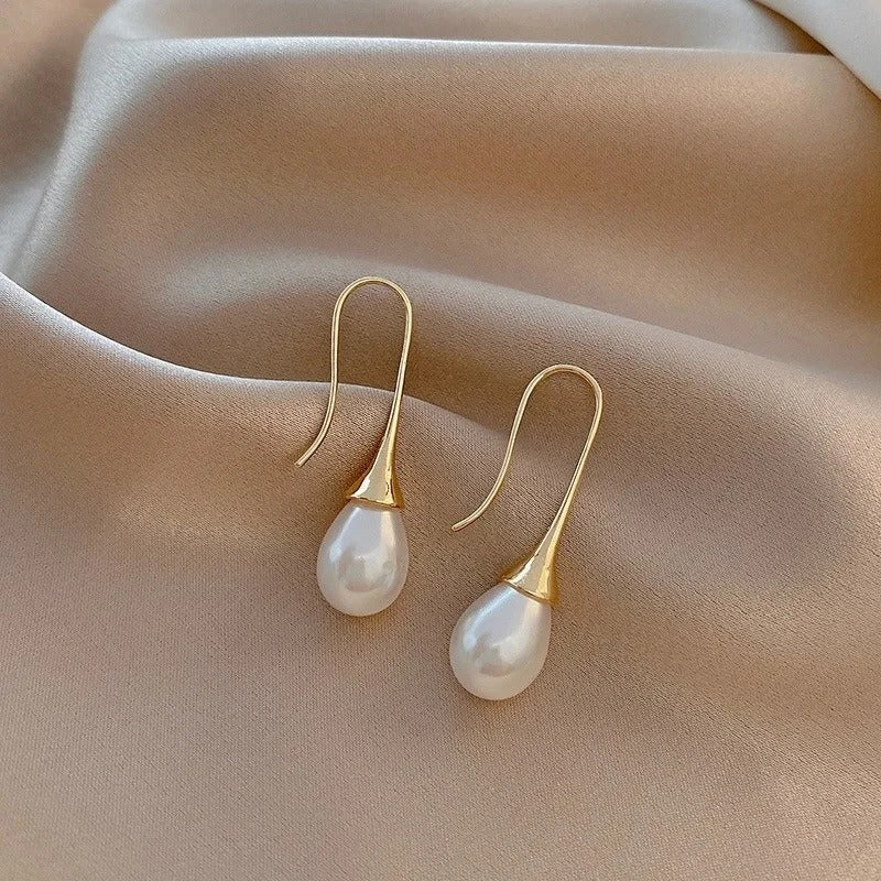 Carol — Classic Pearl Drop Earrings