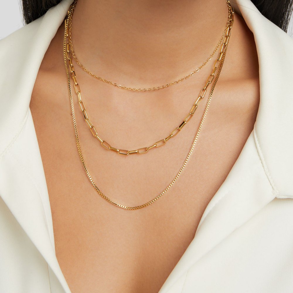 Allegra — Layered Chain Necklace