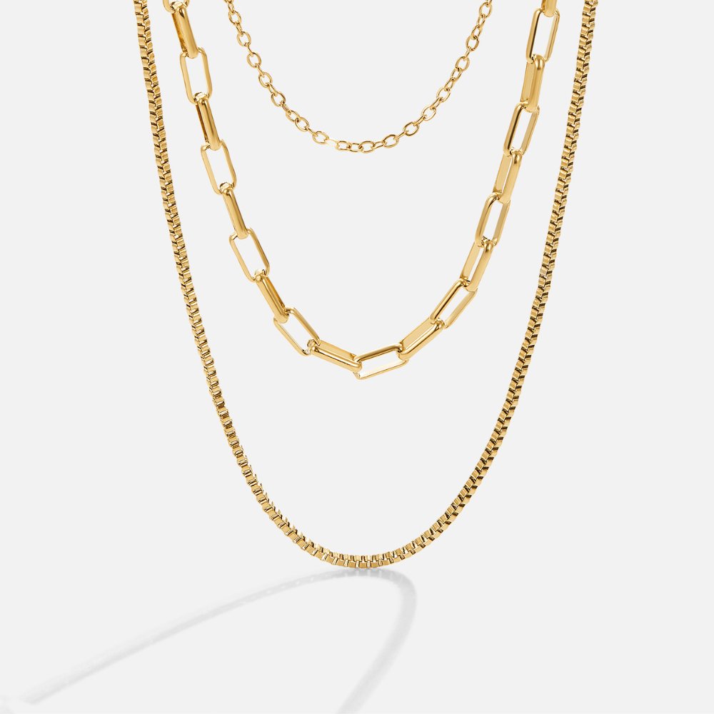Allegra — Layered Chain Necklace