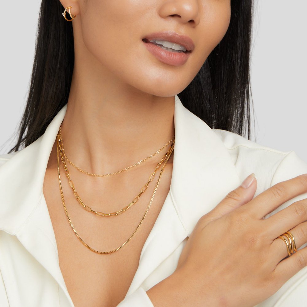 Allegra — Layered Chain Necklace