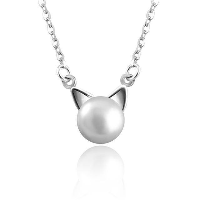 Paisley — Beautiful Pearl Cat Necklace with Bonus Earrings + Ring