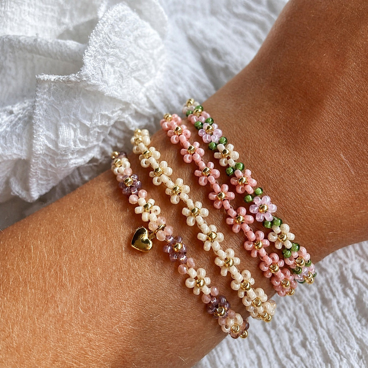 Annika — Noble Heart Blossom Bracelets