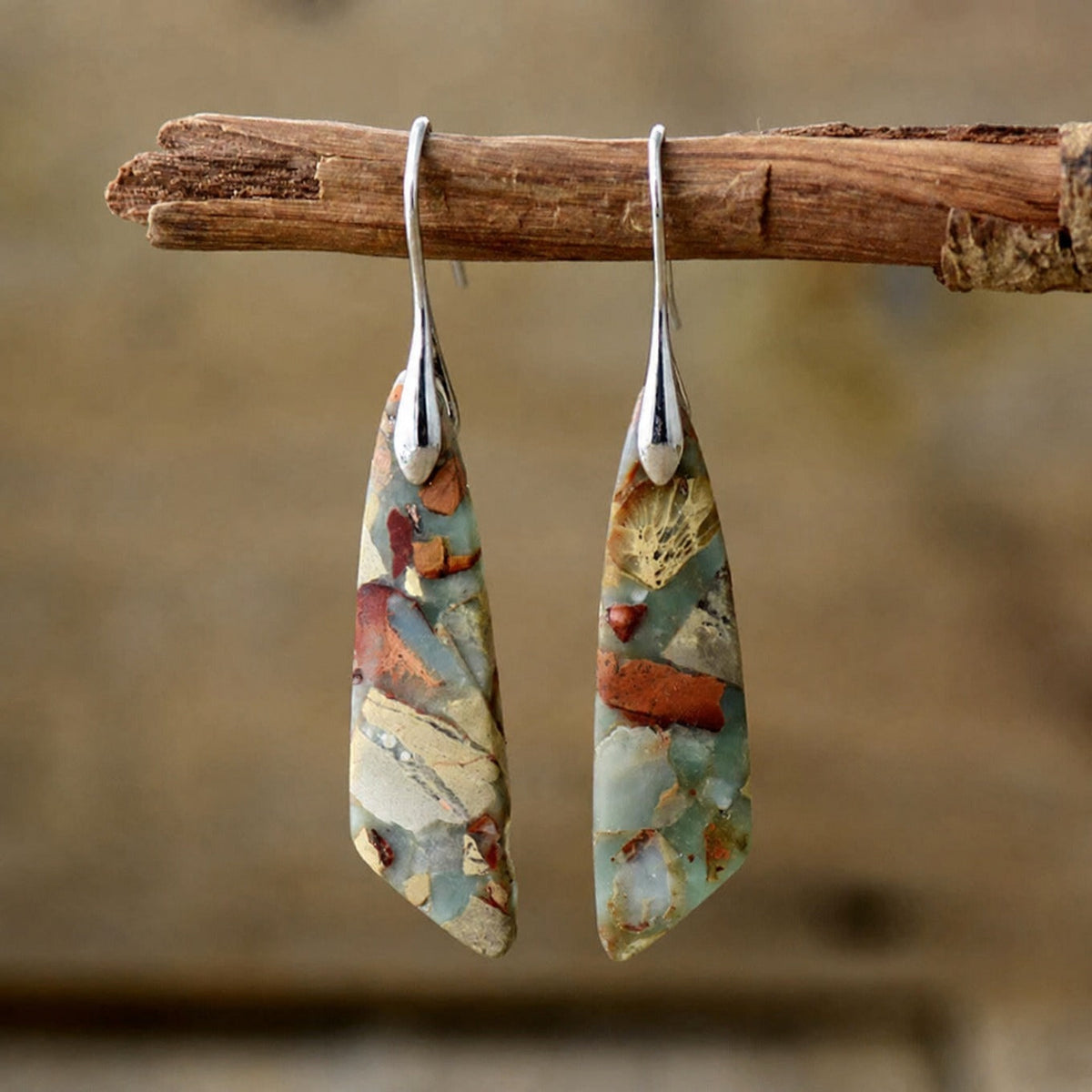 Gwyneth — Unique Nature Stone Earrings