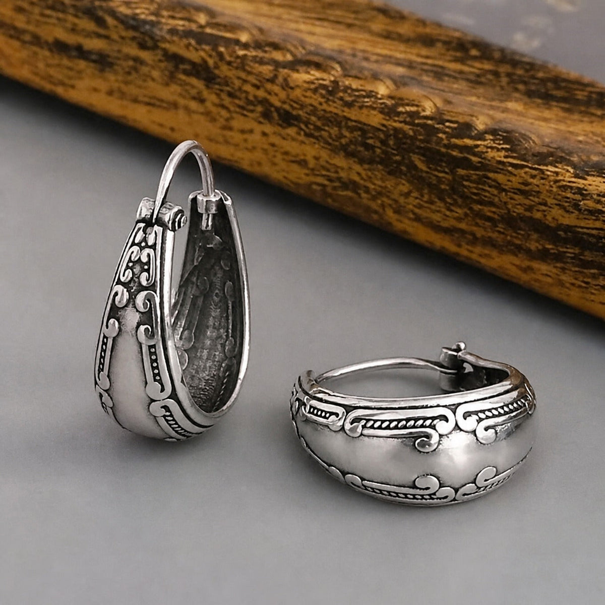 Briallen — Classic Silver Mandala Earrings