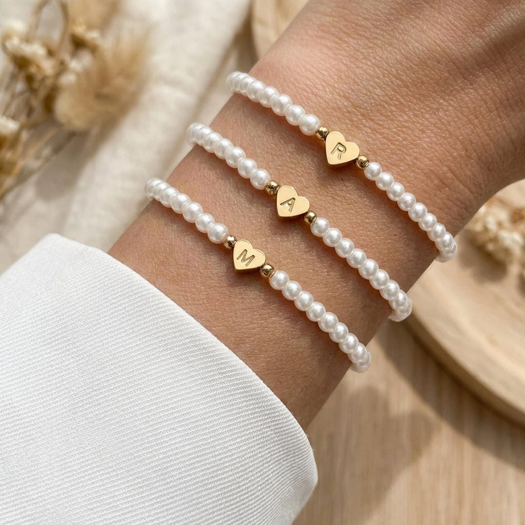 Yvaine — A-Z Pearl Beaded Bracelet