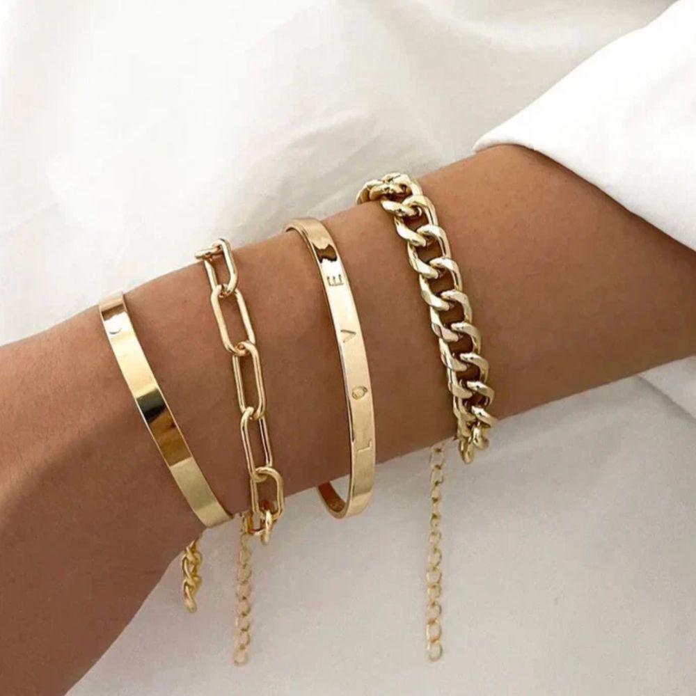 Elan — Gold Bracelet Set