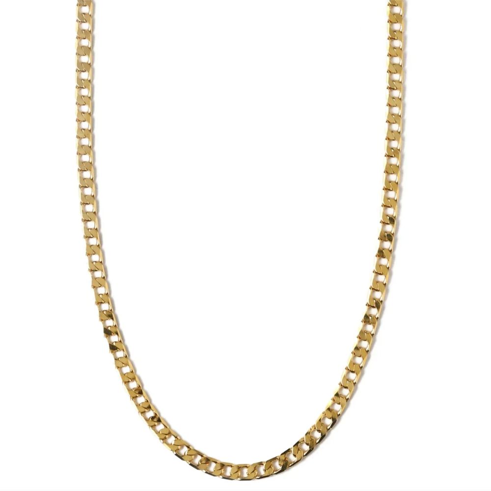 Seraphine — Flat Link Curb Chain Necklace