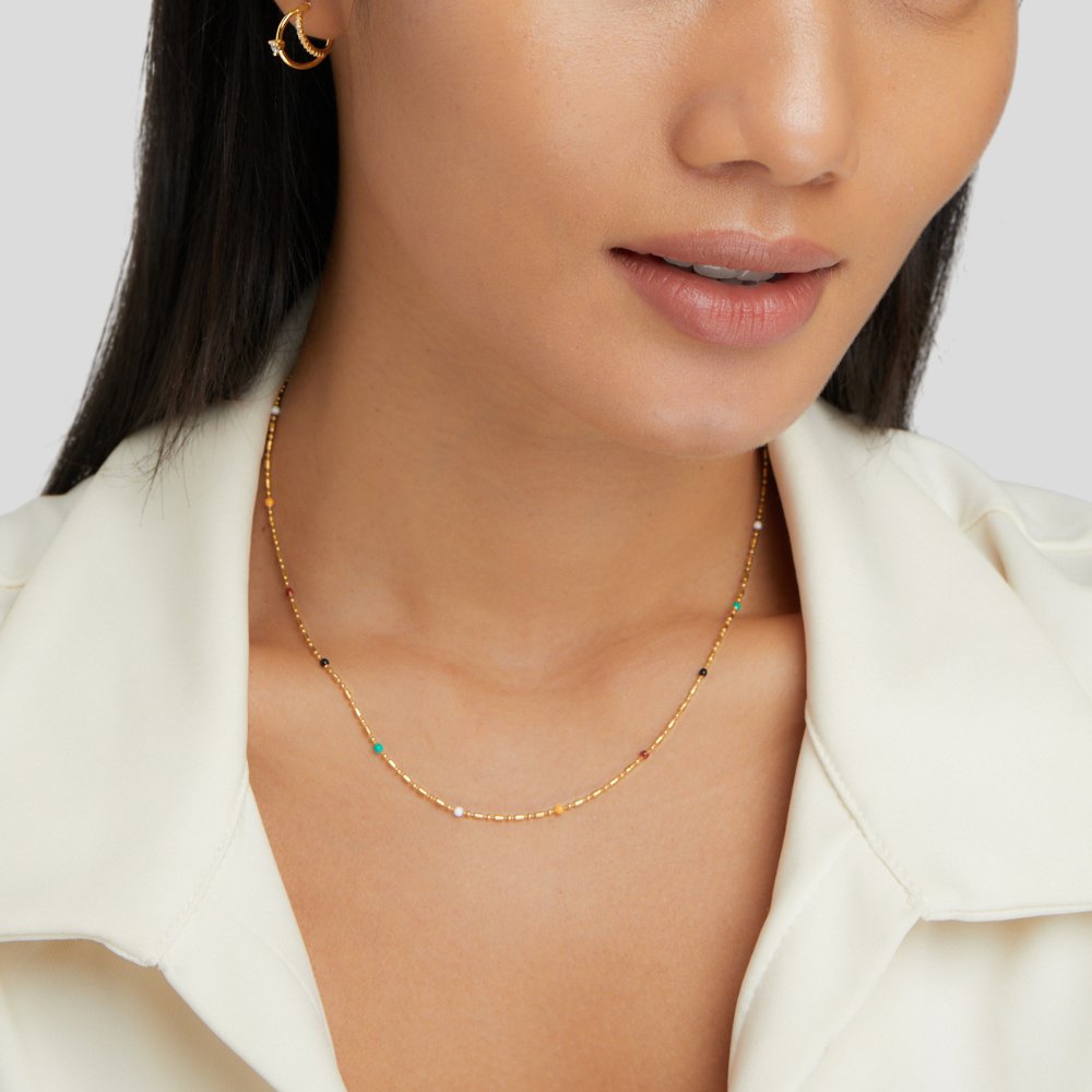 Isotta — Multi-Color Stone Necklace