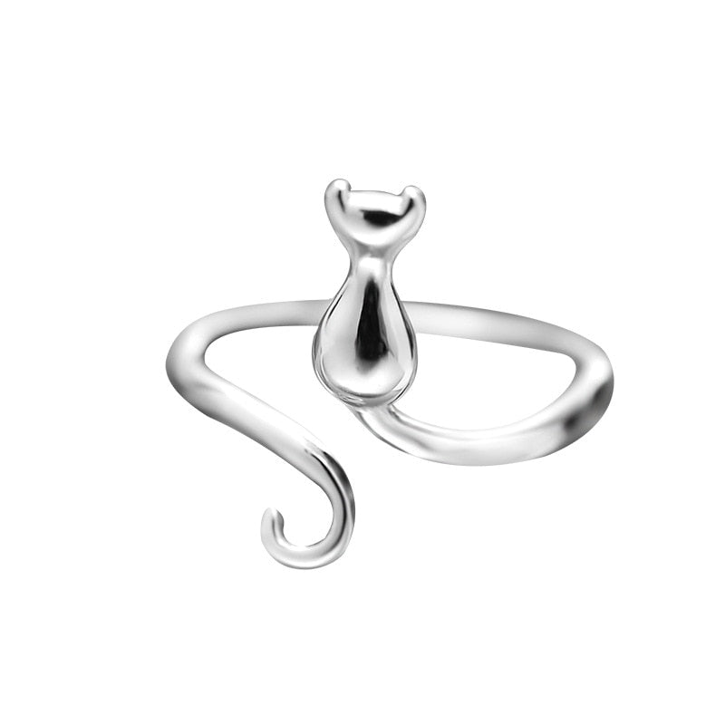 Trixie — Adorable Stainless Steel Cat Ring