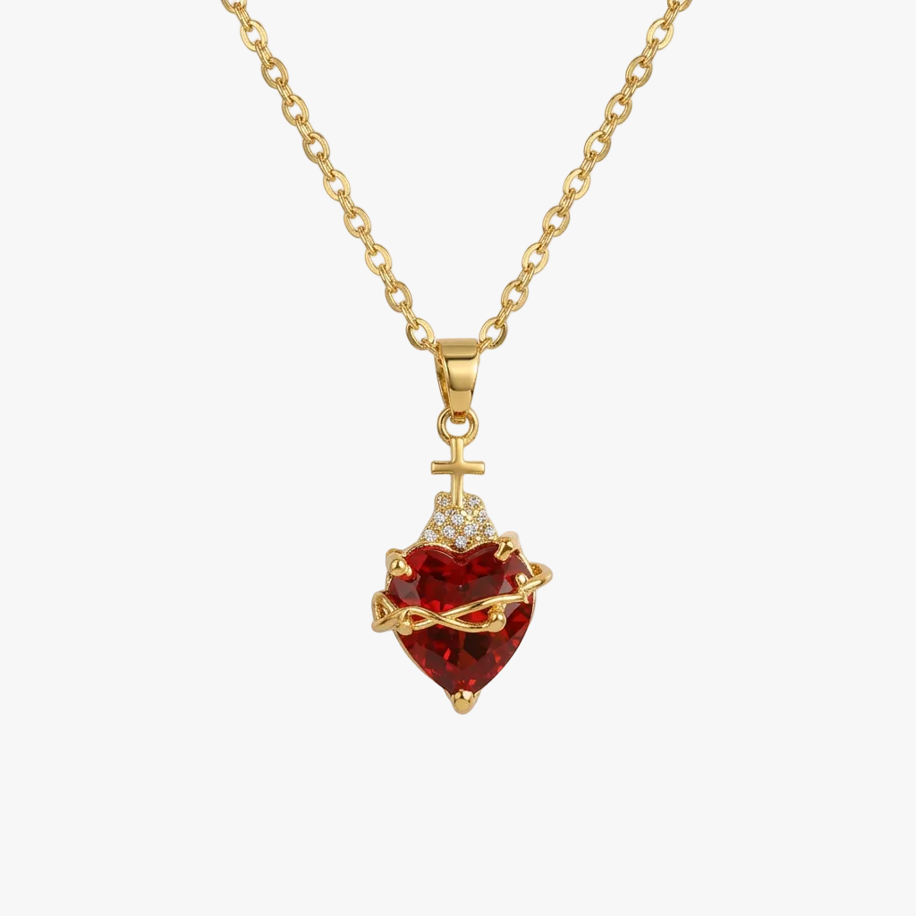 Rauha — Peace of Heart Gold Necklace