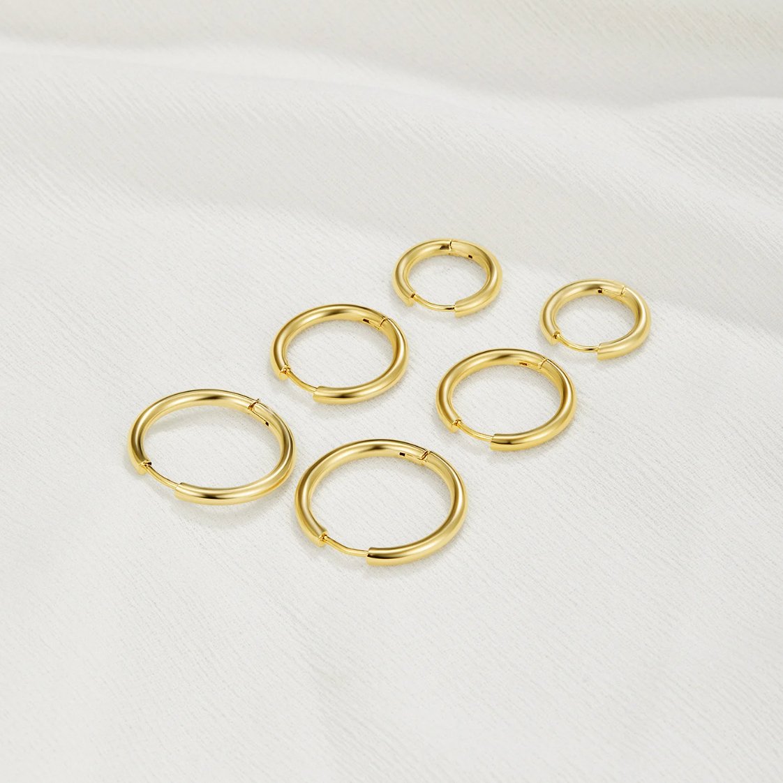 Tiziana — Triple Hoop Earring Set