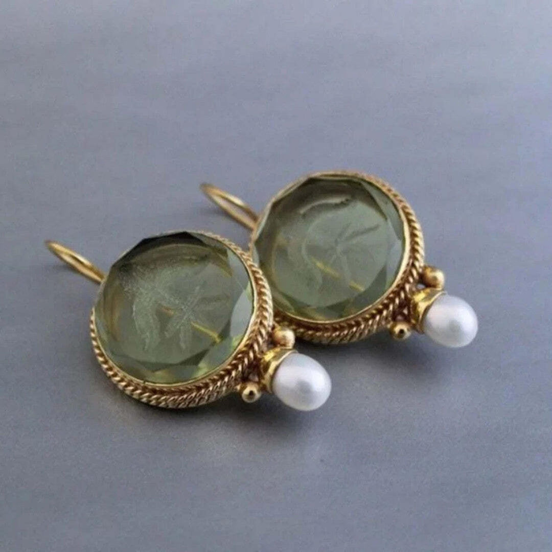 Elowen — Jade & Pearl Heirloom Drop Earrings