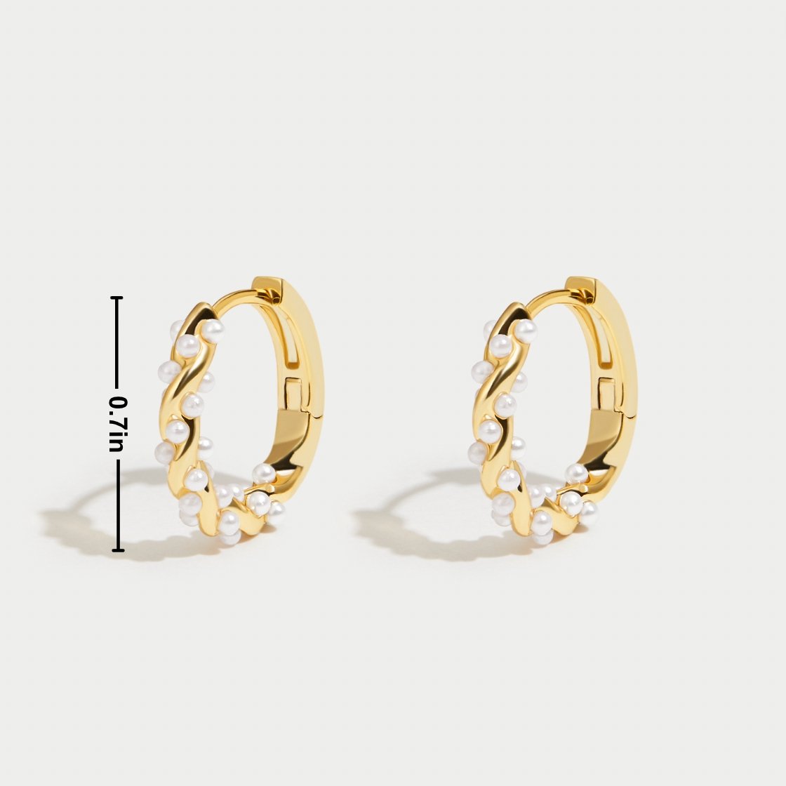 Vale — Pearl Hoop Earrings