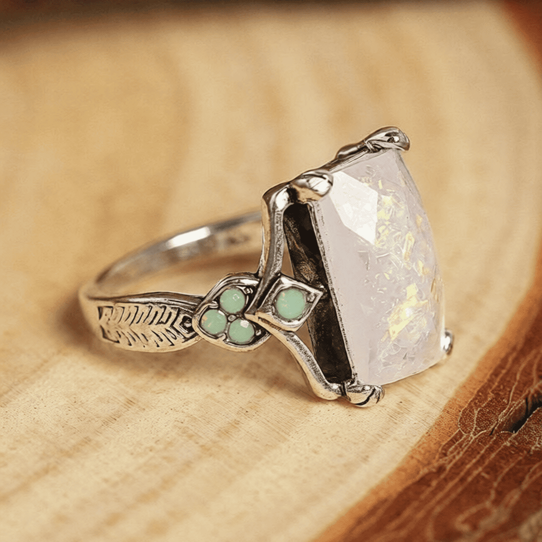 Margaret — Vintage White Opal Silver Ring